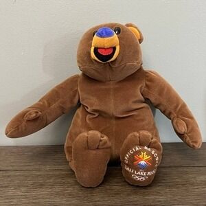 Mattel Bear Coal 2002 Olympics Salt Lake City Plush